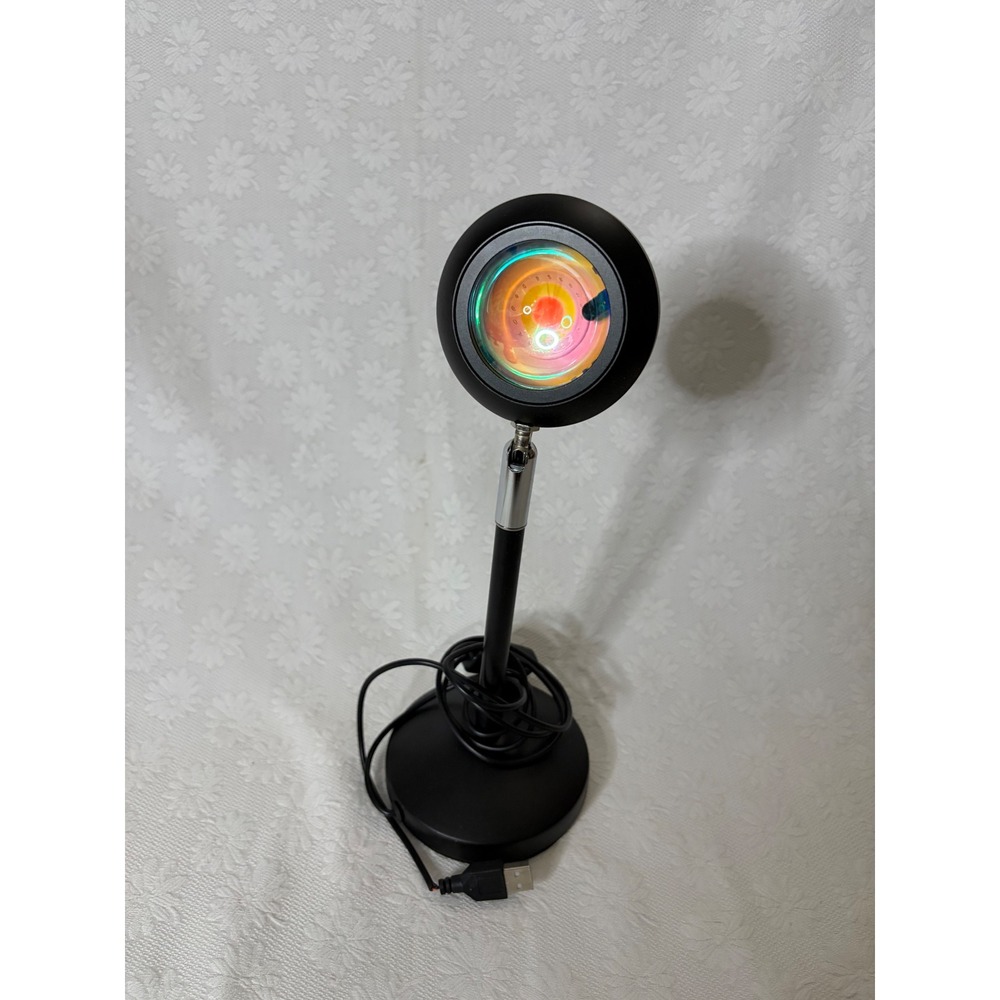 Sunset Projection Lamp TikTok led usb rain night Light 180 Degree Rotation